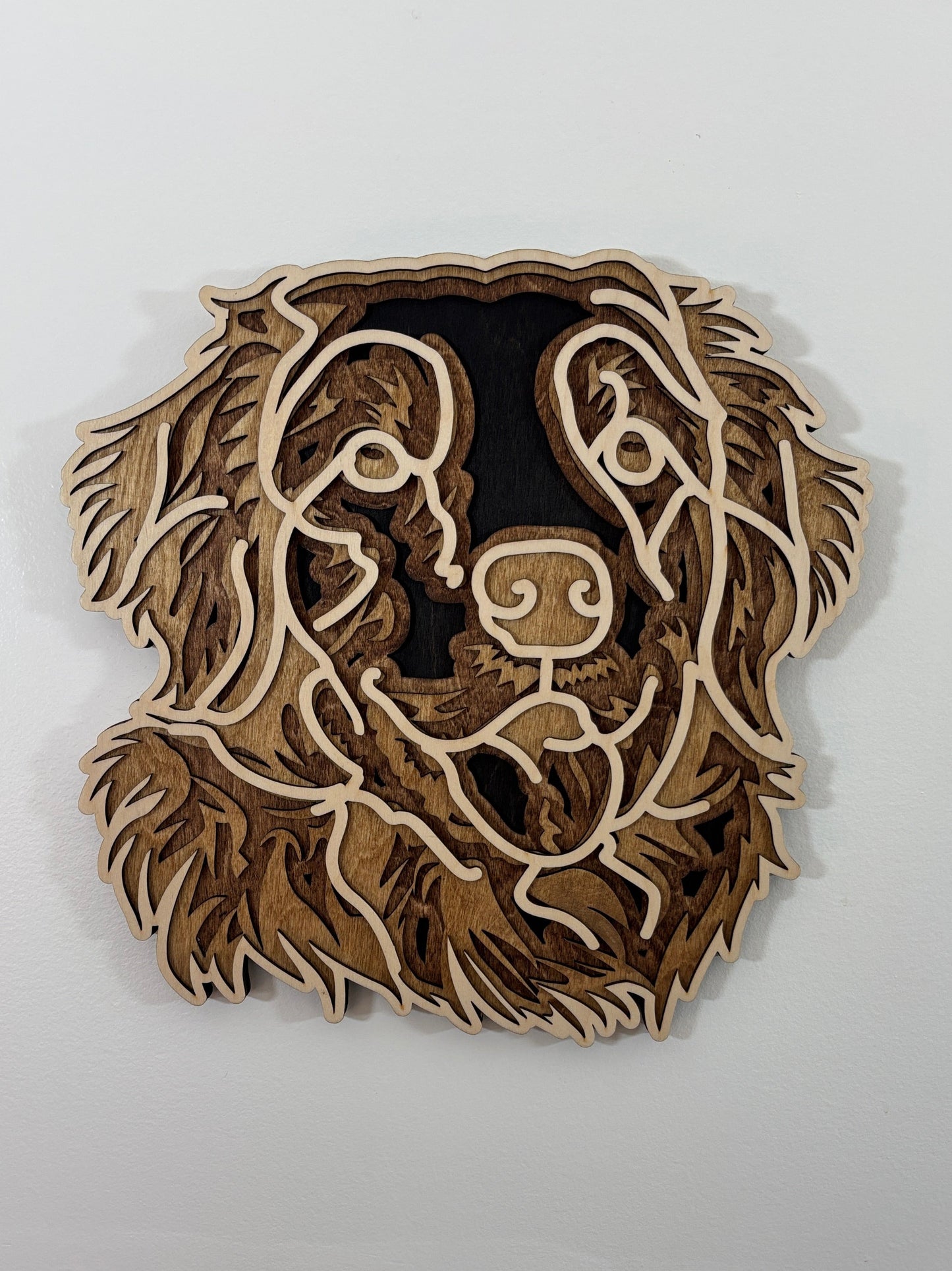Golden Retriever Dog Head Wall Art