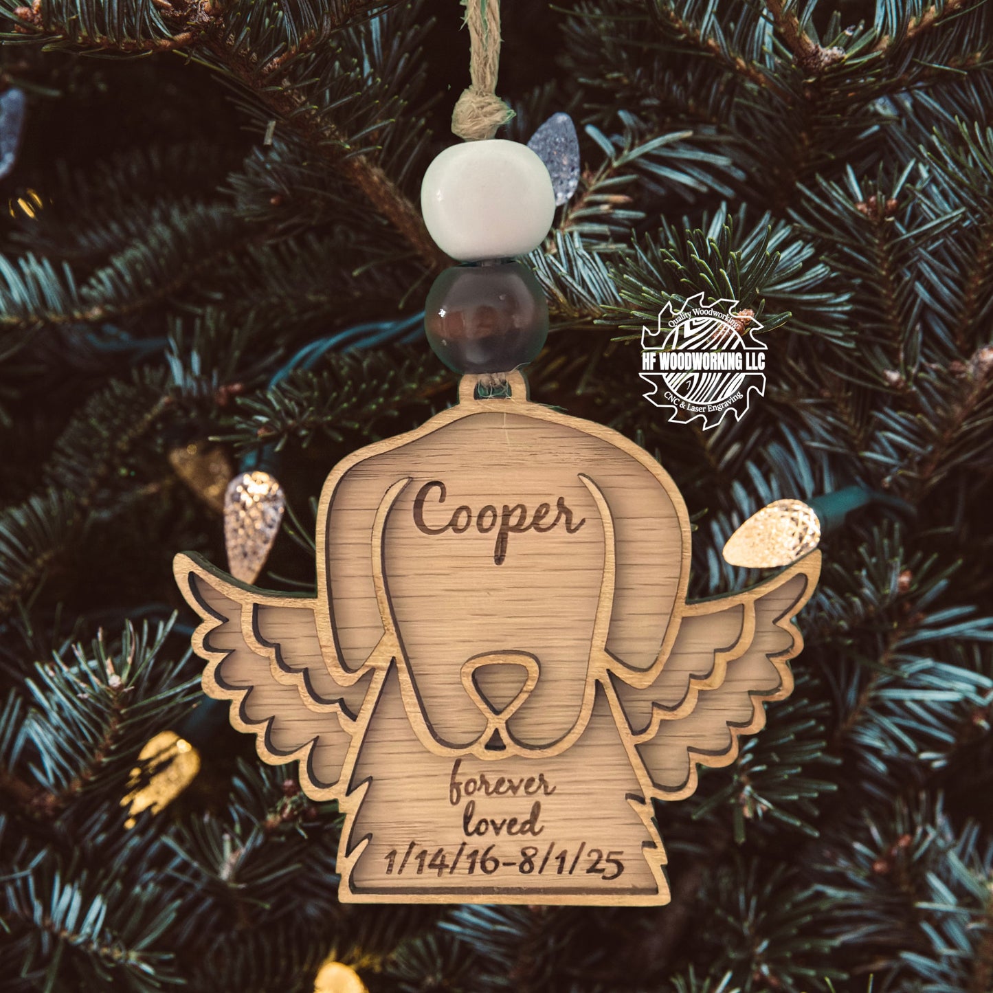 Personalized Dog Memorial Ornament