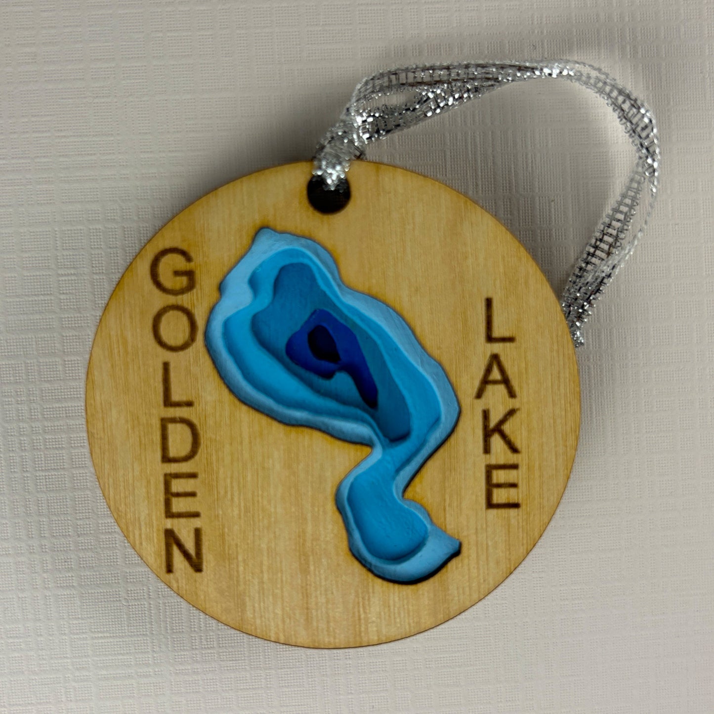 Golden Lake Depth Map Ornament