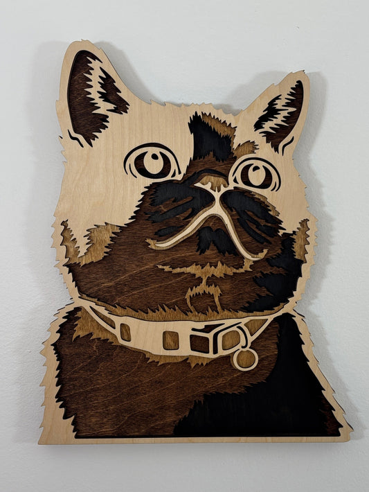 Cat Head Wall Art Small