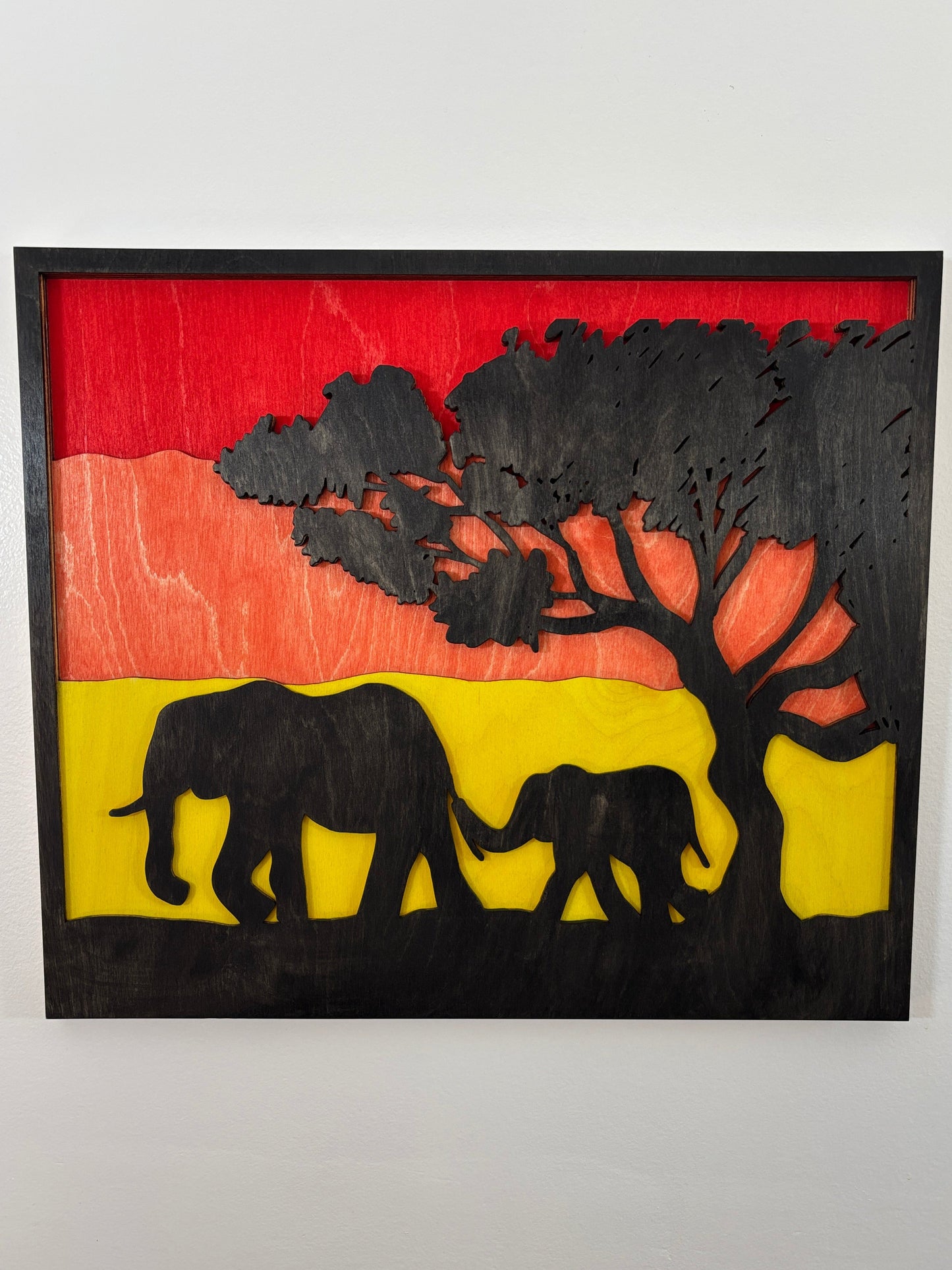 Elephant Family Wall Art
