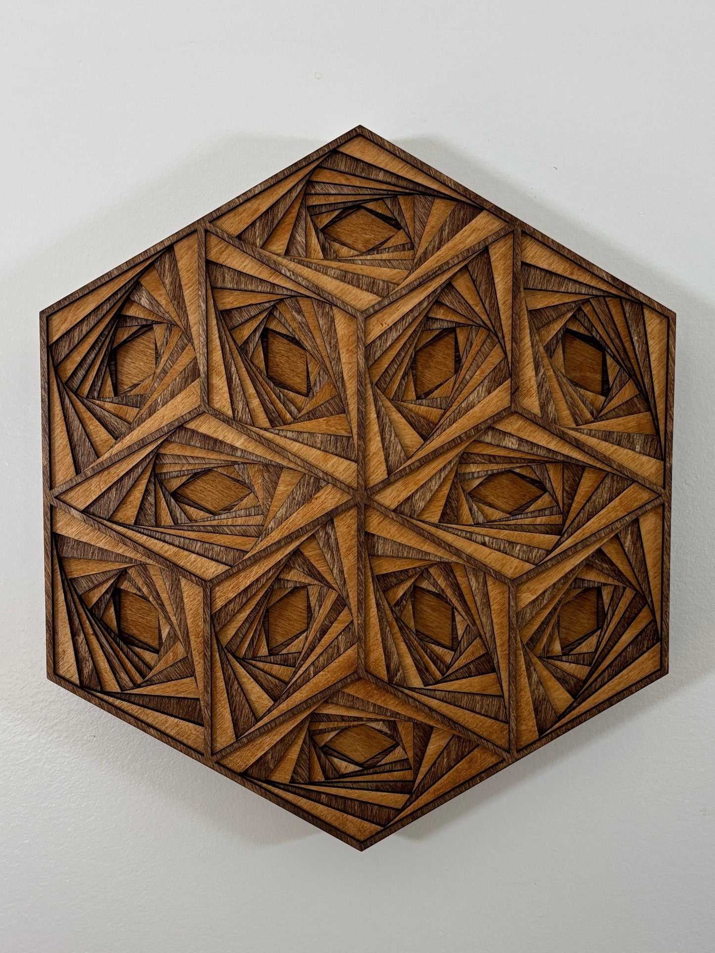 Hexagon Opitcal Illusion Wall Art