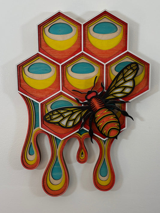 Honey Bee Wall Art
