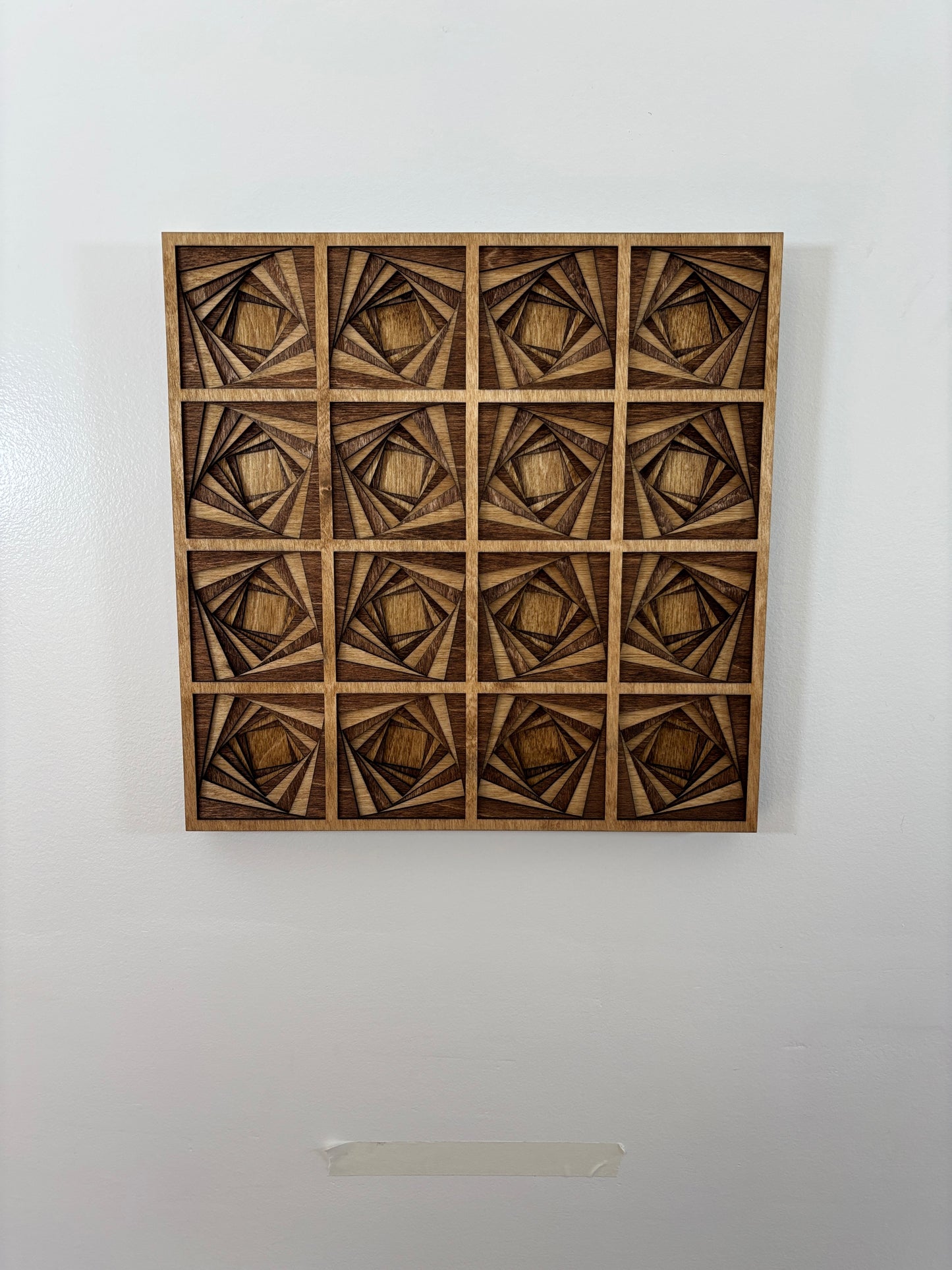 Square Optical Illusion Wall Art