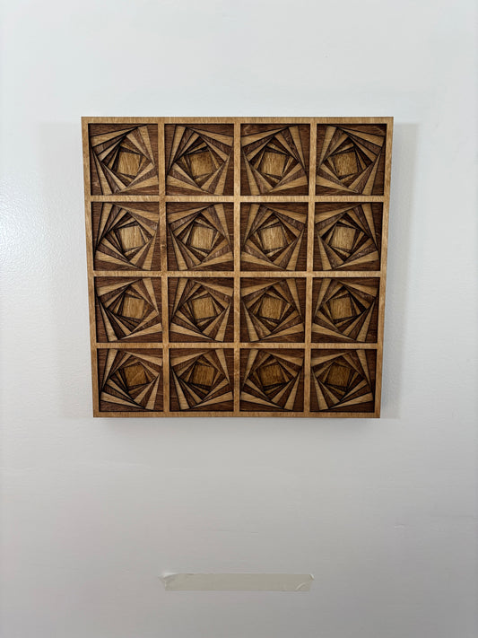 Square Optical Illusion Wall Art