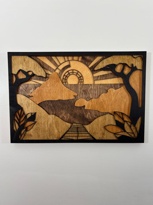 Sunset Scene Wall Art
