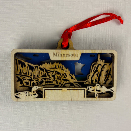 Minnesota Lisence Plate Ornament